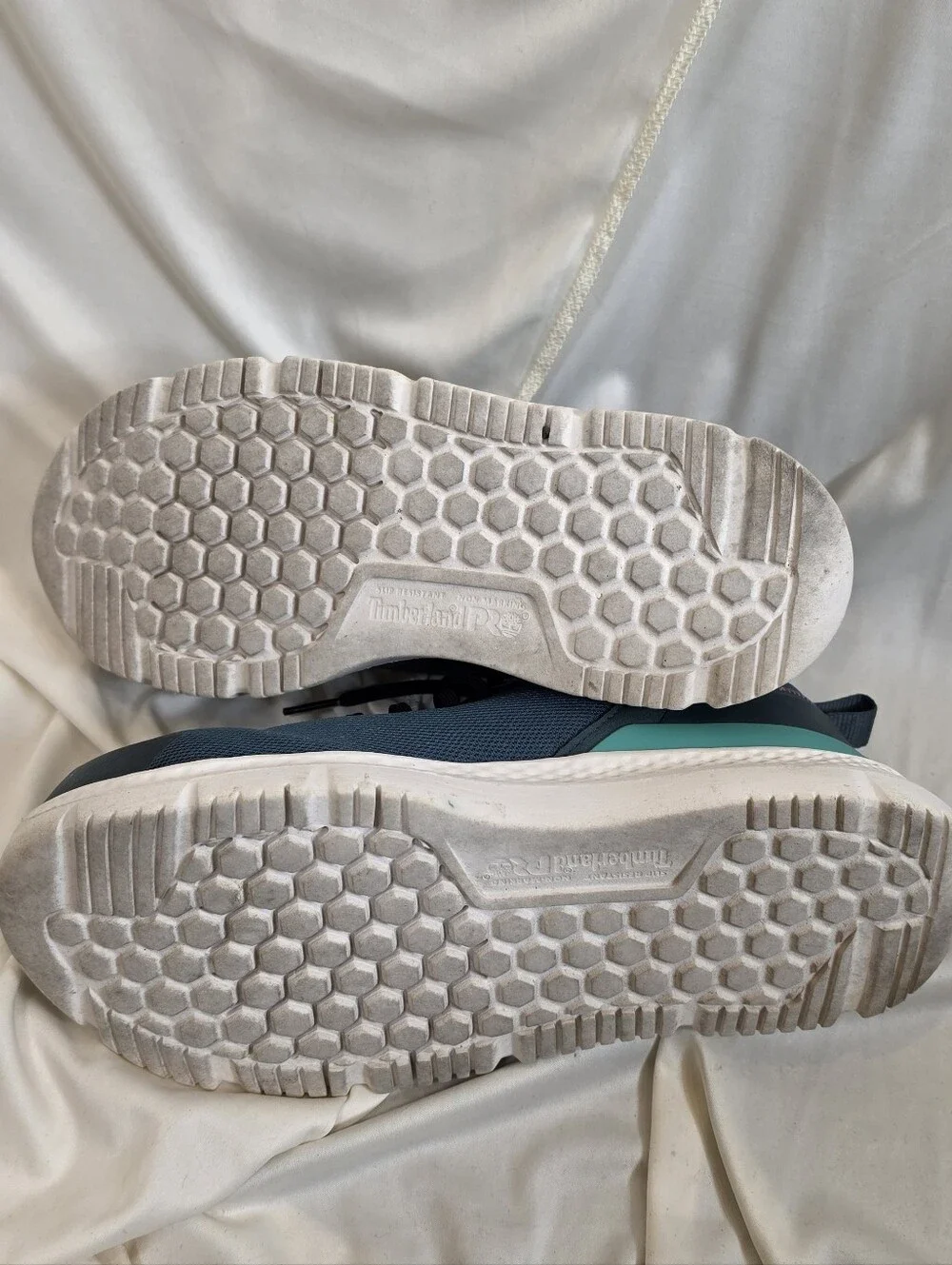 Timberland PRO Setra Women 7.5 W Comp Safety Toe Work Shoe Sneakers Teal A5RTJ
